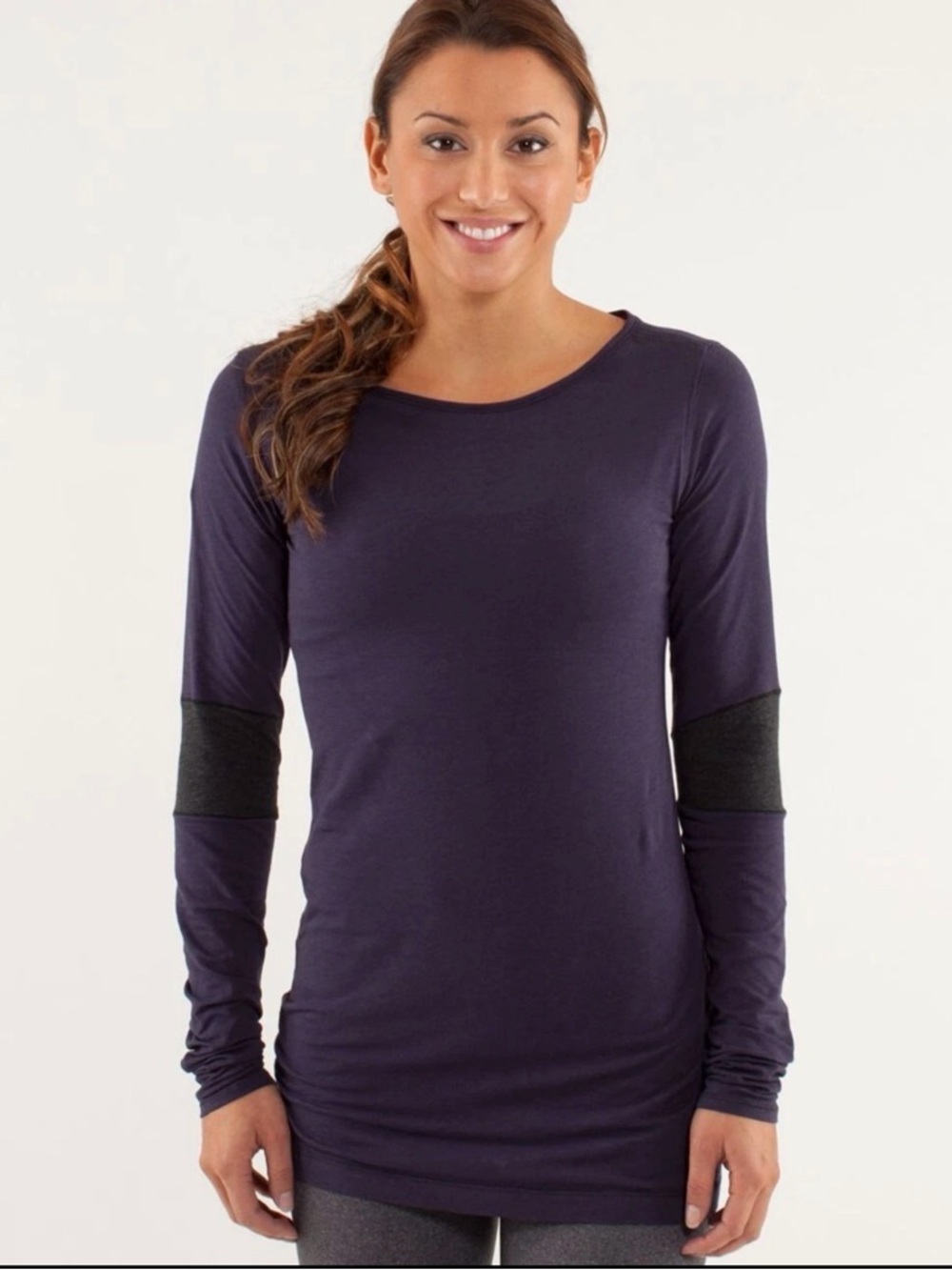 NWOT NEW Lululemon Devotion Long Sleeve Tee Black Swan Purple Vitasea Top Size S